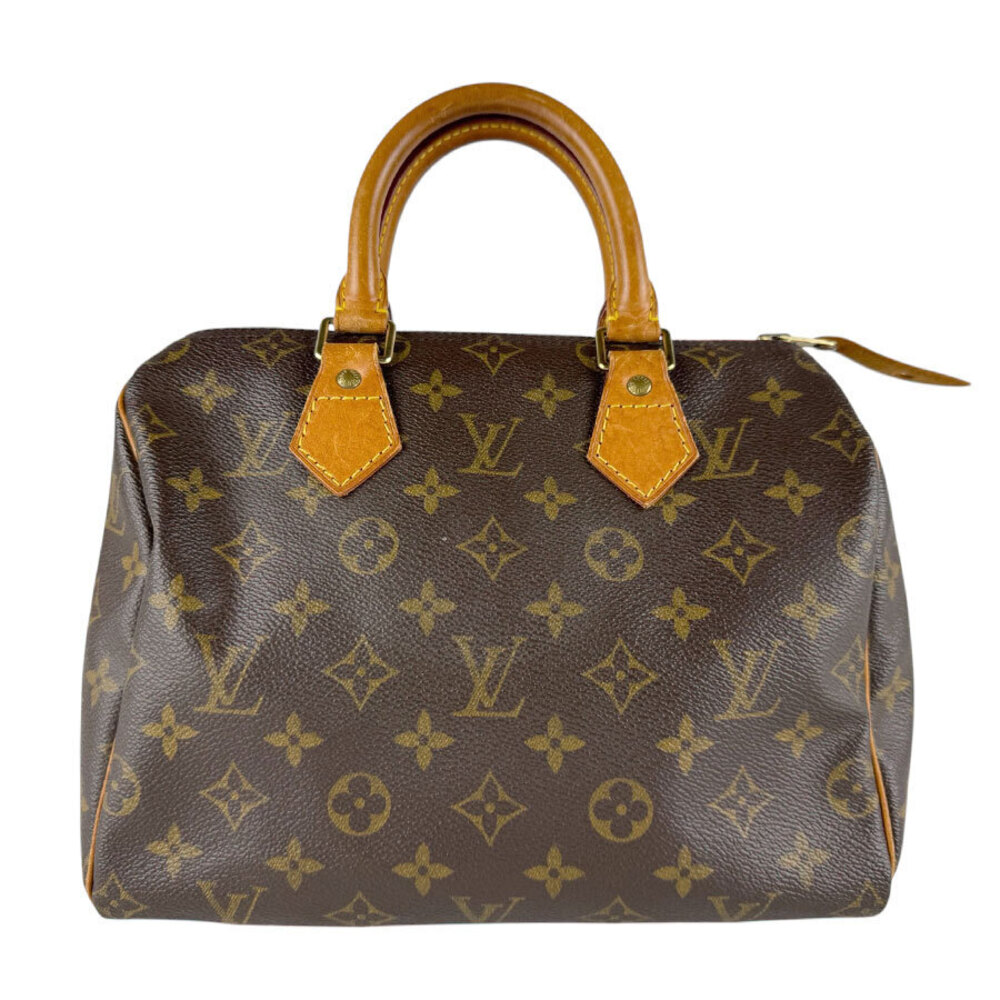 Louis Vuitton Monogram Speedy Handbag Canvas Brown
